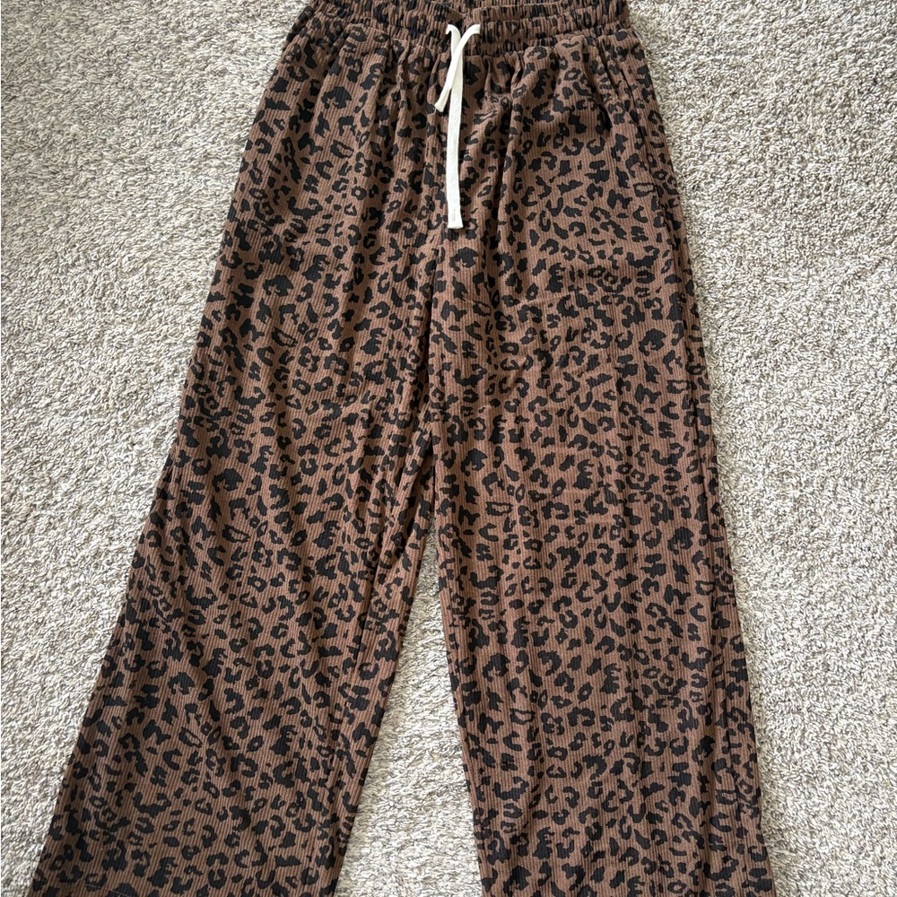 Leopard Print Lounge Pants